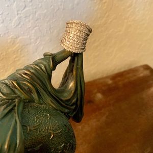 White Diamond Ring 10k Yellow Gold 4.20ctw